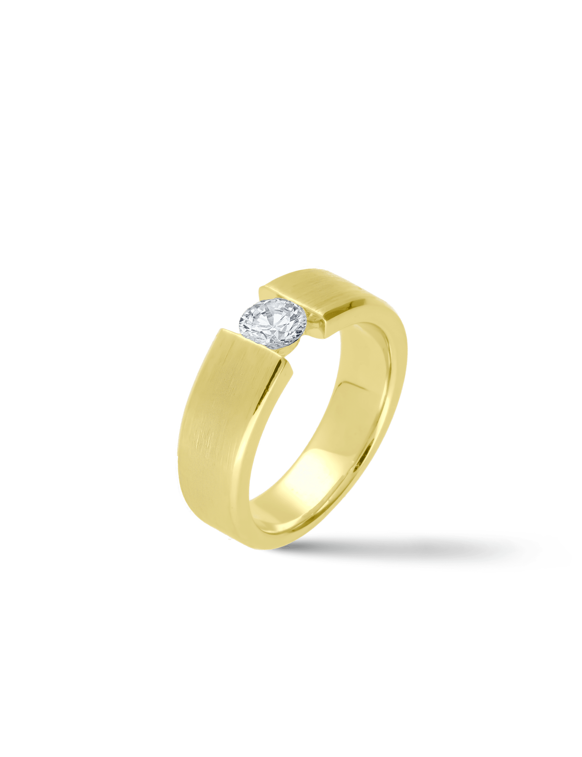 Premium Ring, 585/- Gelbgold mit Diamanten 0,40 Karat