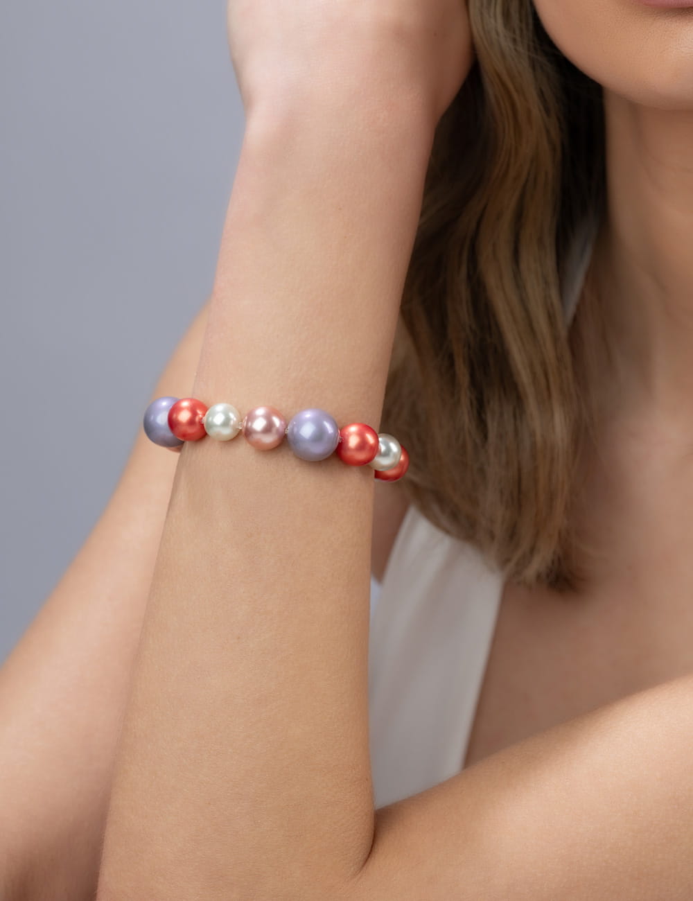 Flexarmband 10-14mm multi-lila S