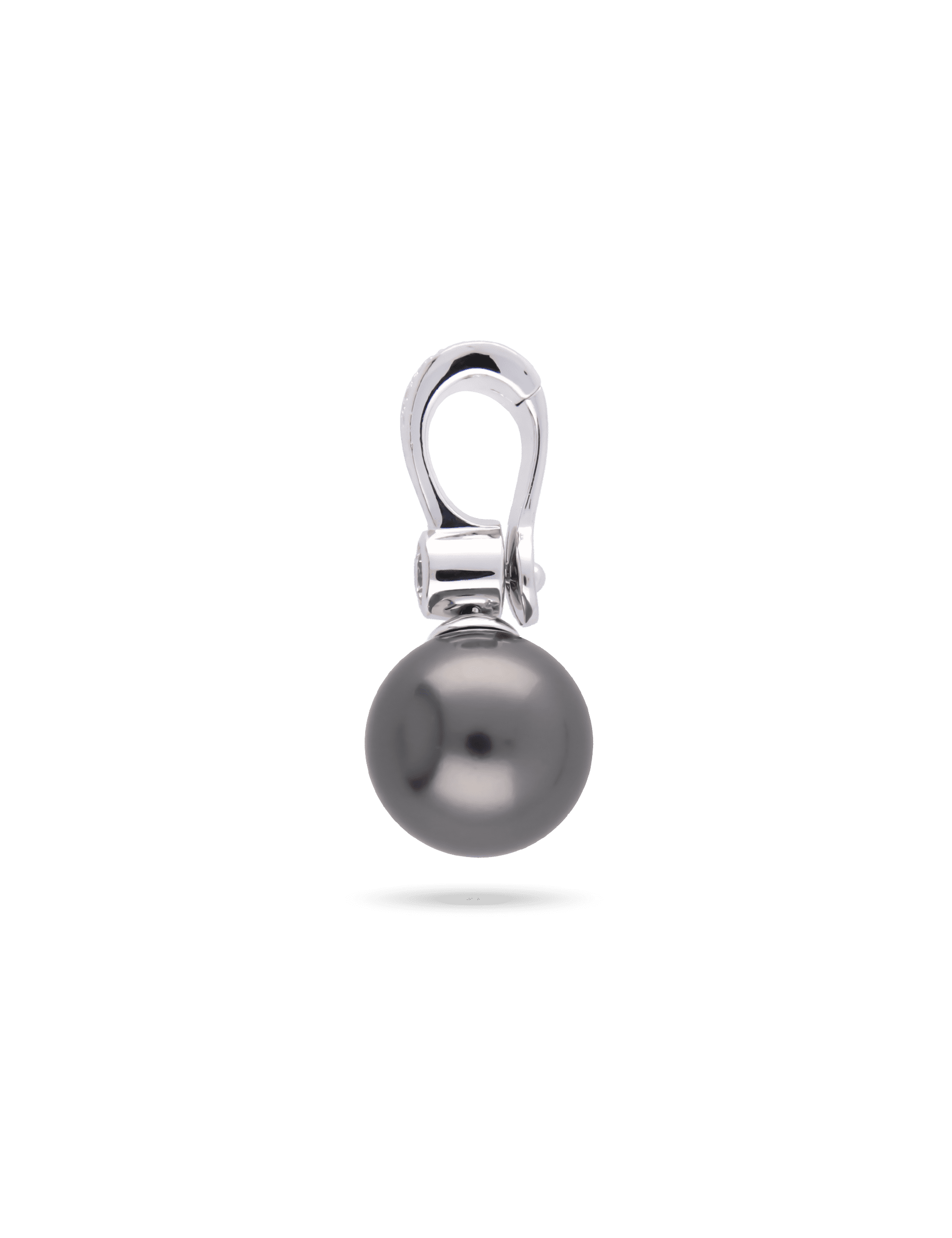 Anhänger Varioclip 925/- Silber rhodiniert mit Perle 14mm