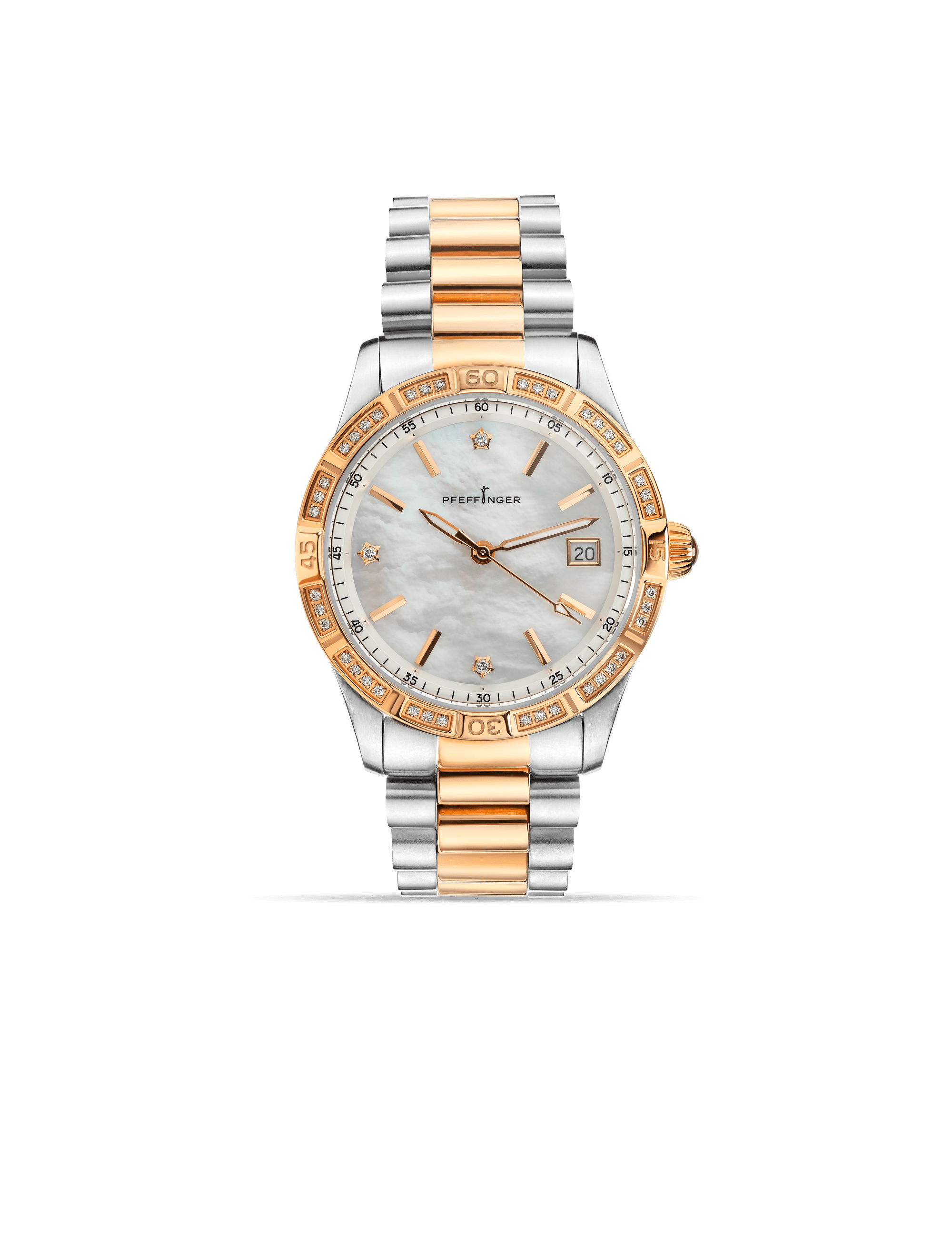 Premium Armbanduhr mit Diamanten 0.27 Karat 