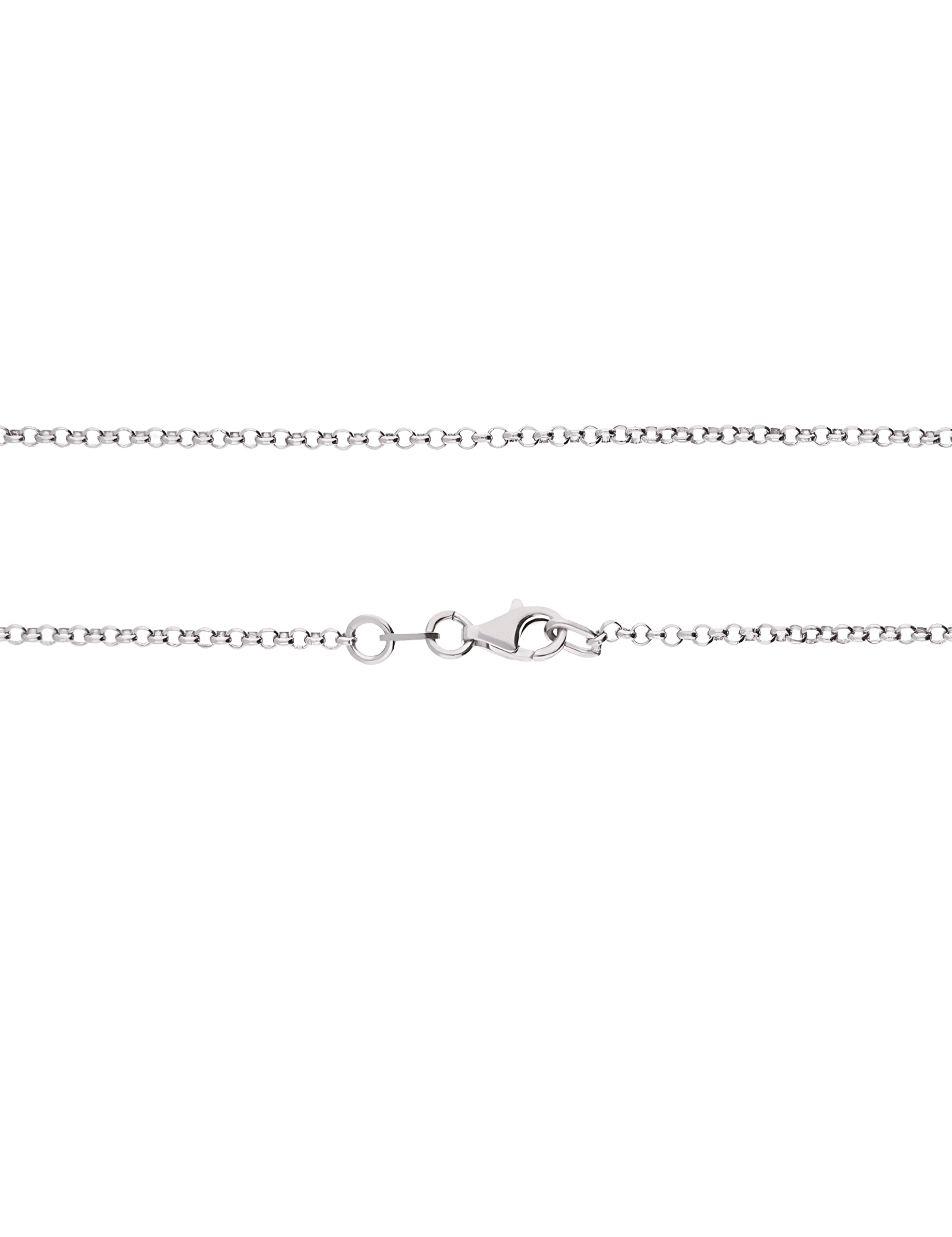 Erbskette 925/- Silber rhodiniert 45cm