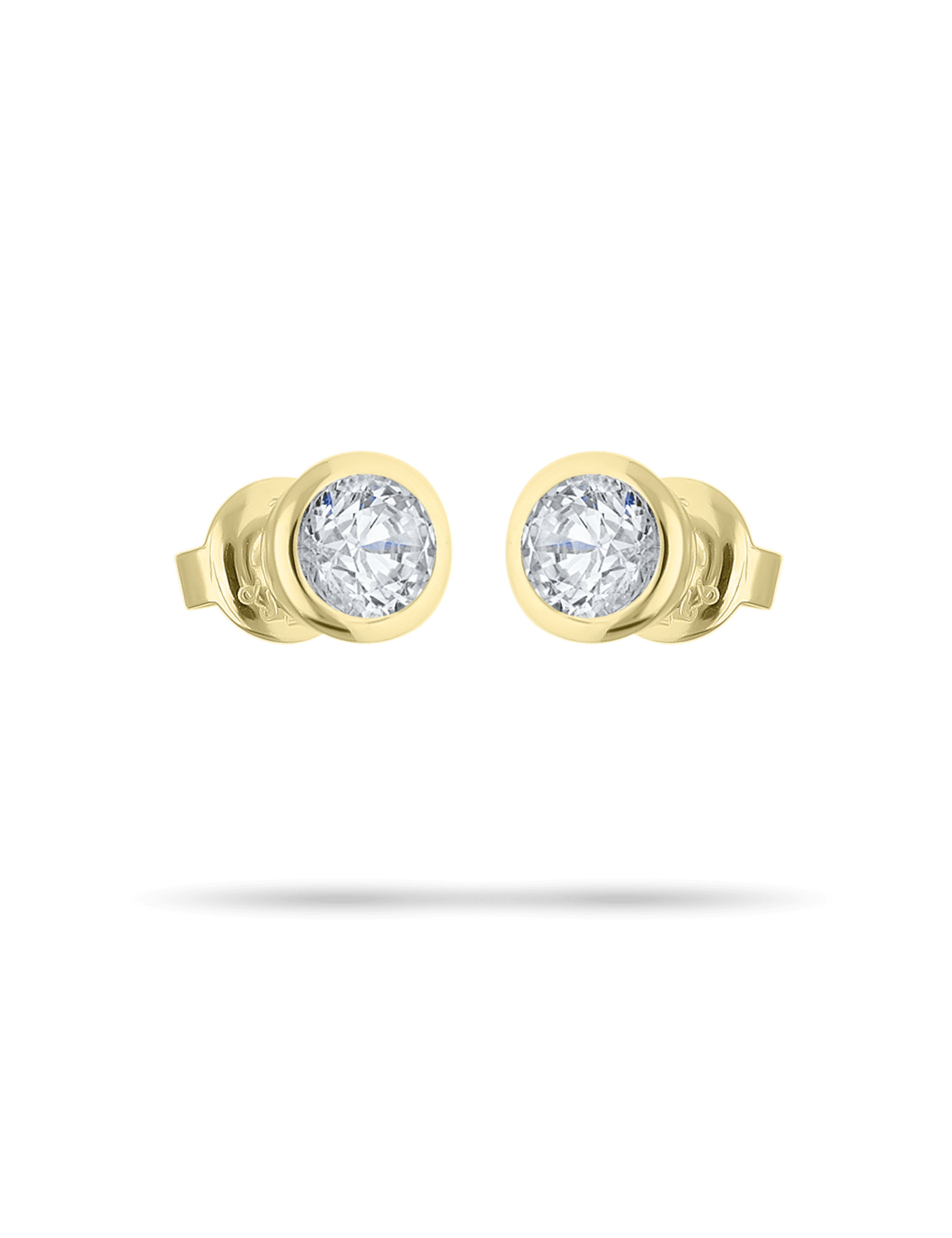 Premium Ohrstecker, 585/- Gelbgold mit Diamant 1,00 Karat