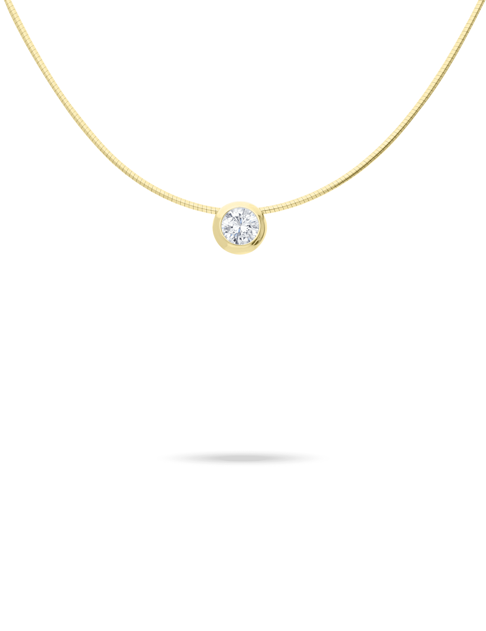 Premium Collier, 585/- Gelbgold mit Diamant 1,00 Karat