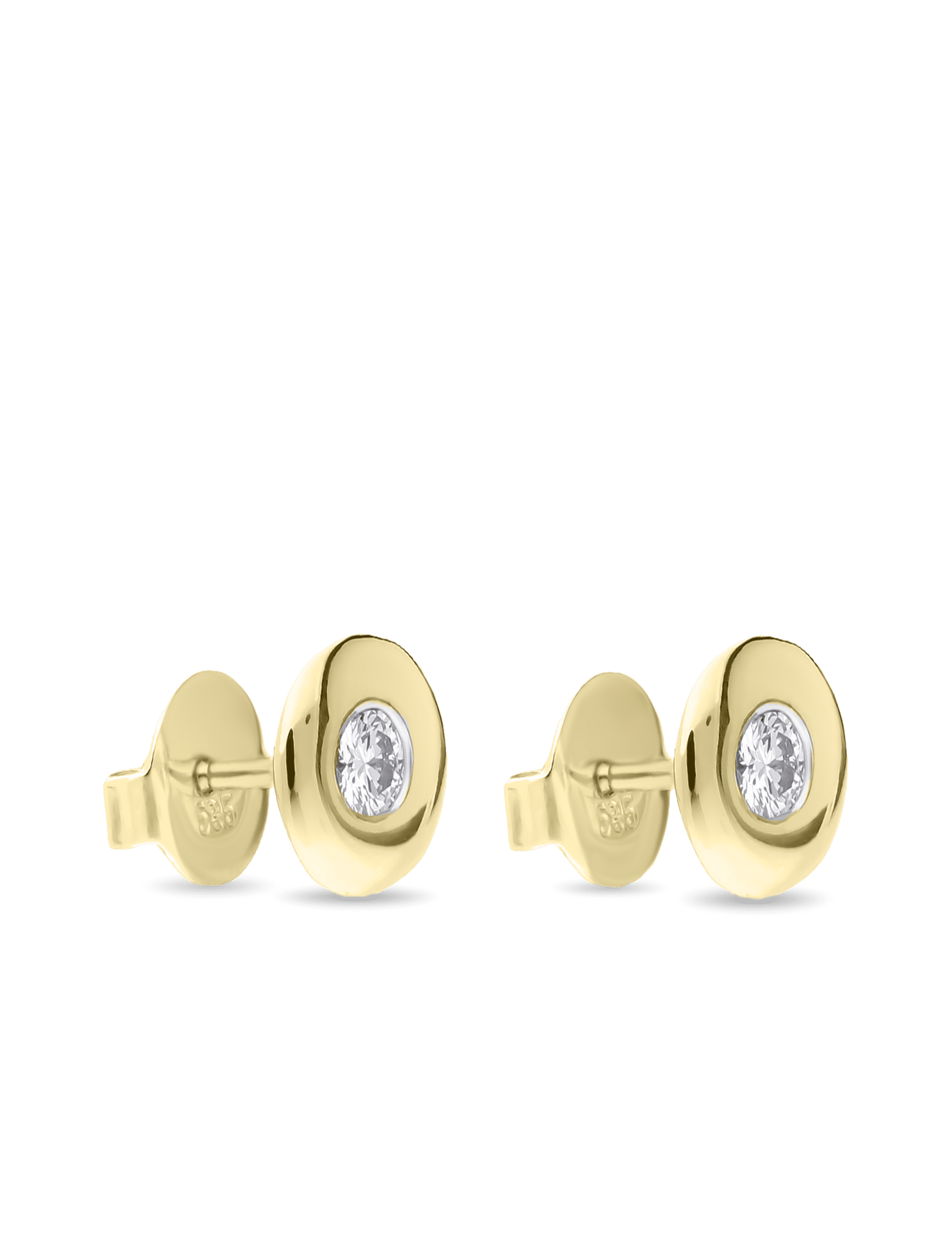 Premium Ohrstecker, 585/- Gold mit Diamanten 0,20 Karat