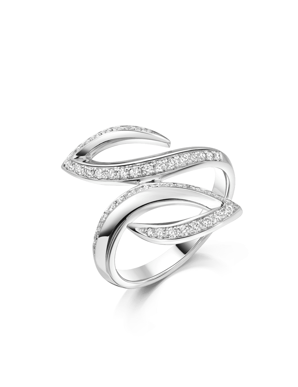 Premium Ring 585/- Weißgold mit 0.45 Karat Brillanten