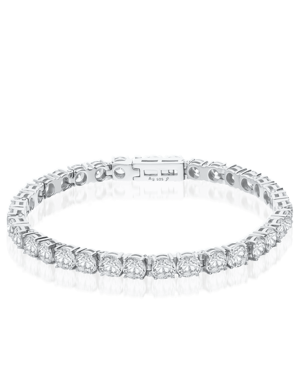 Tennisarmband Silber rhodiniert