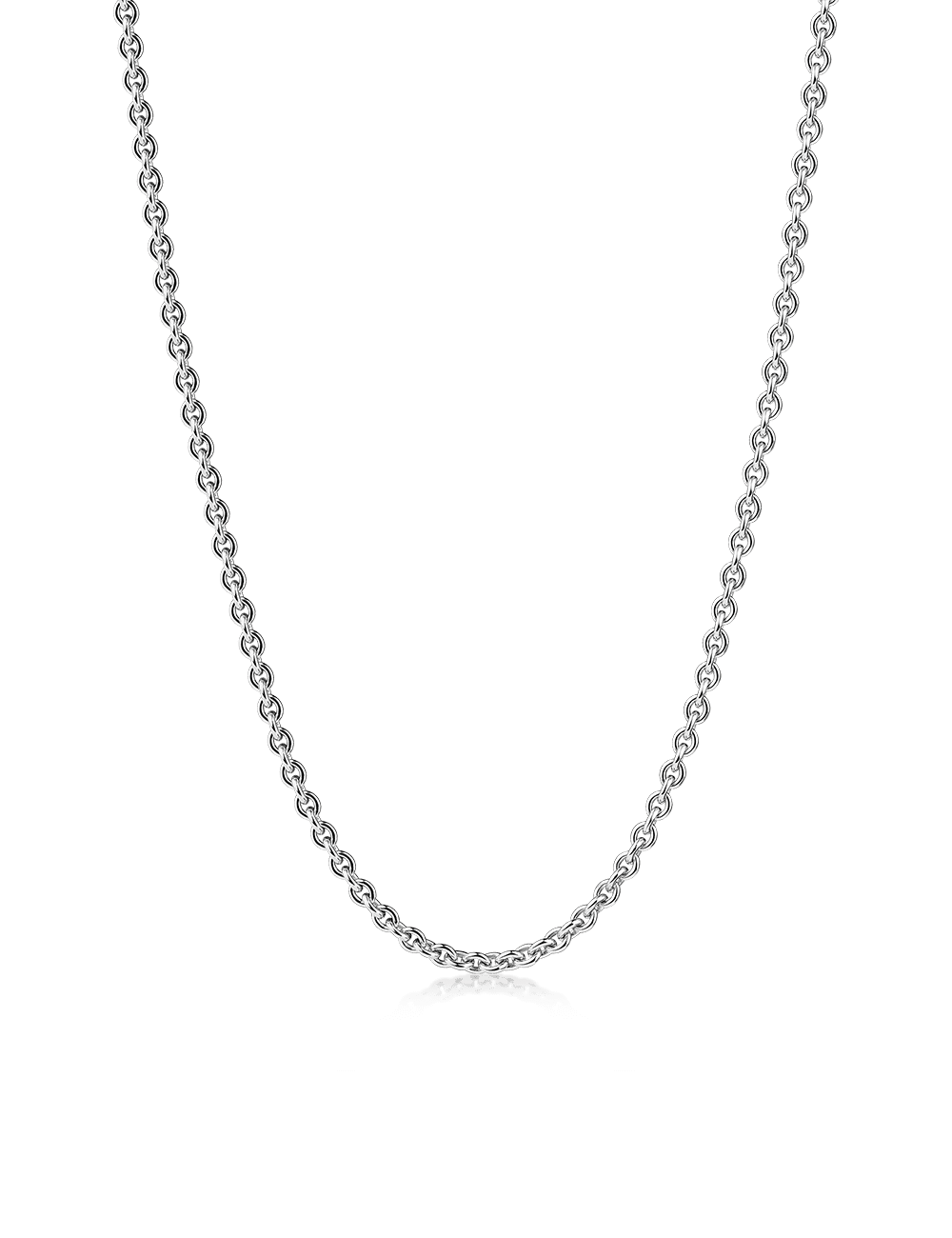 Ankerkette 925/- Silber rhodiniert 45cm