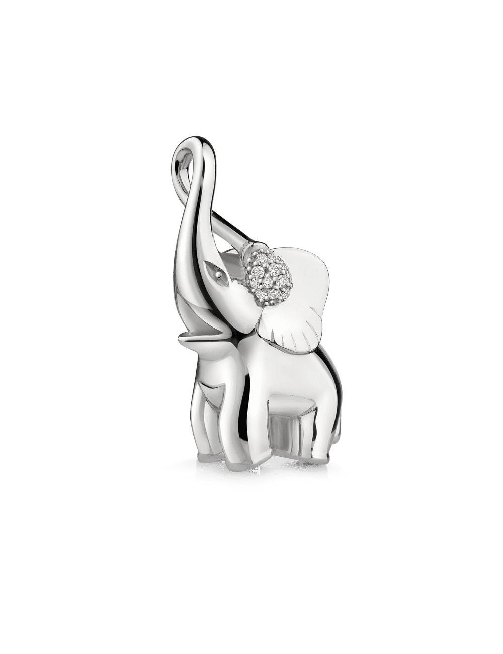 Anhänger "Elefant" 925/- Silber rhodiniert