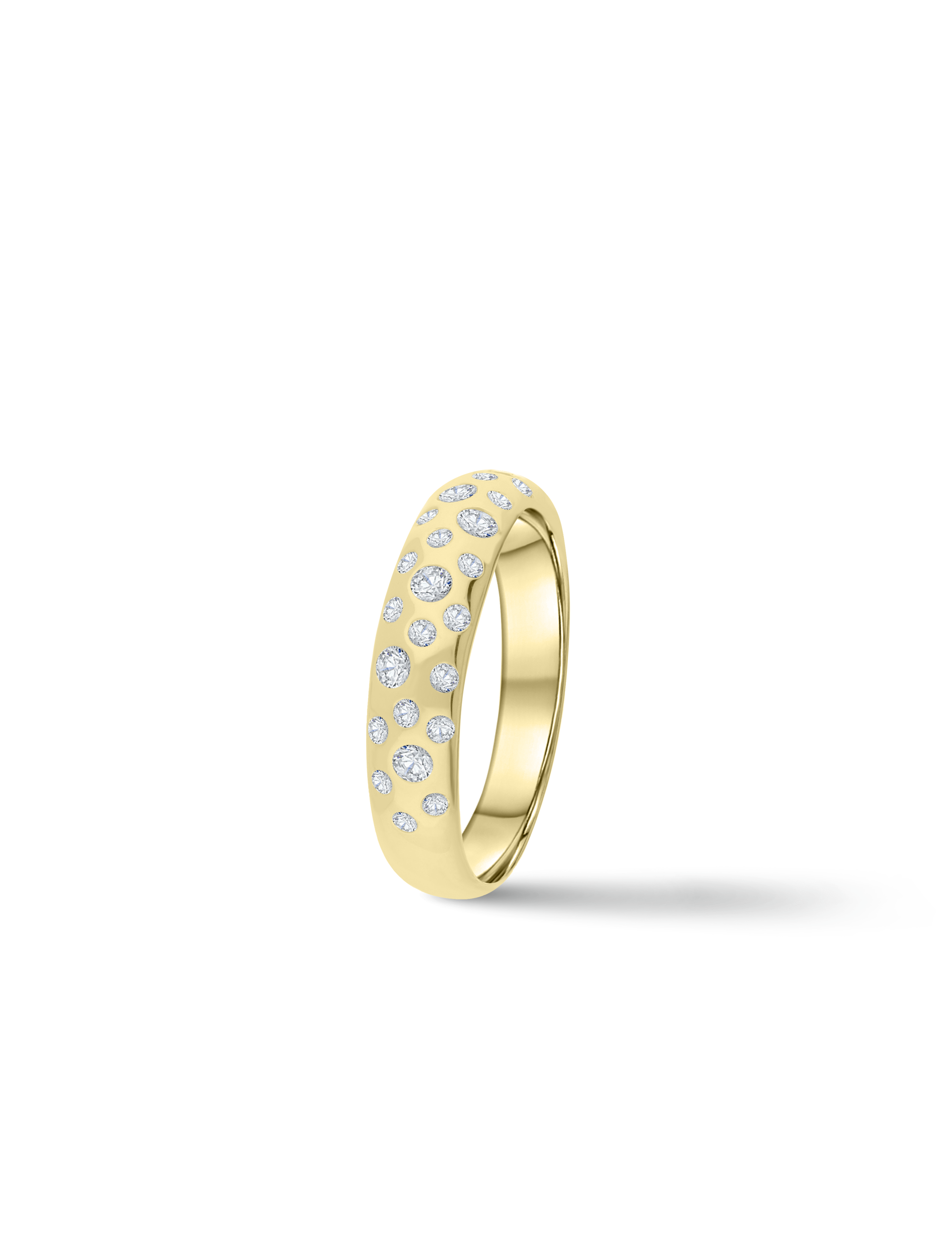 Premium Ring, 585/- Gelbgold mit Diamanten 0,50 Karat
