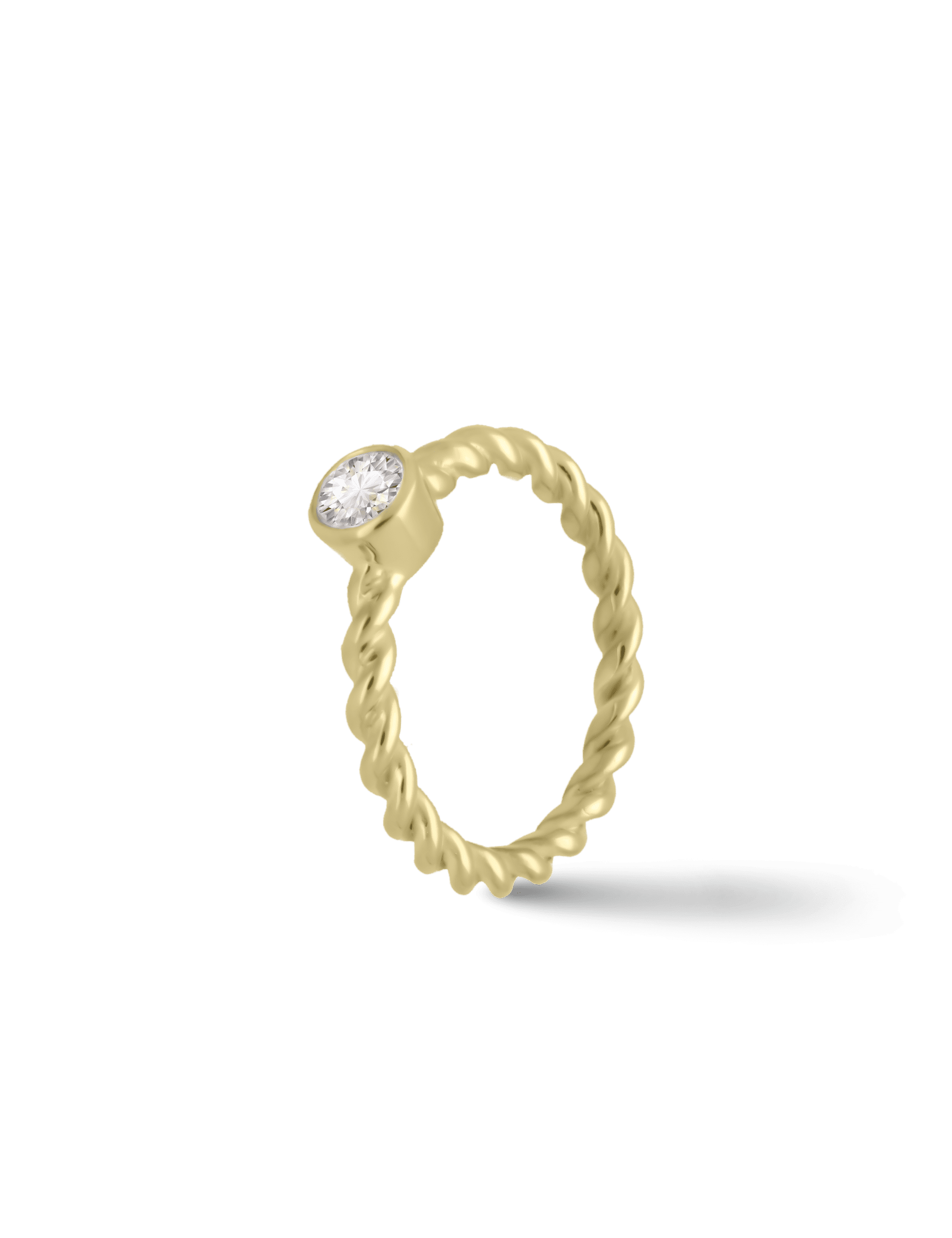 Premium Ring, 585/- Gelbgold mit Diamant 0,40 Karat