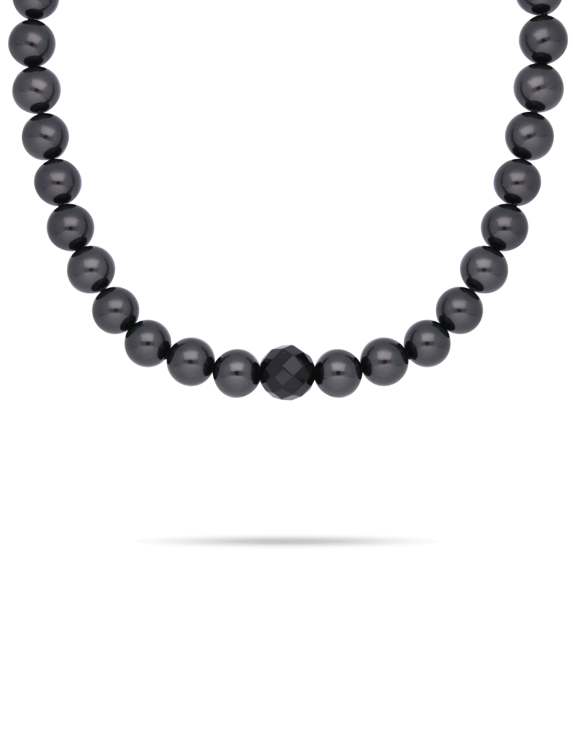 Perlenkette 50cm mit Onyxkugel 14mm