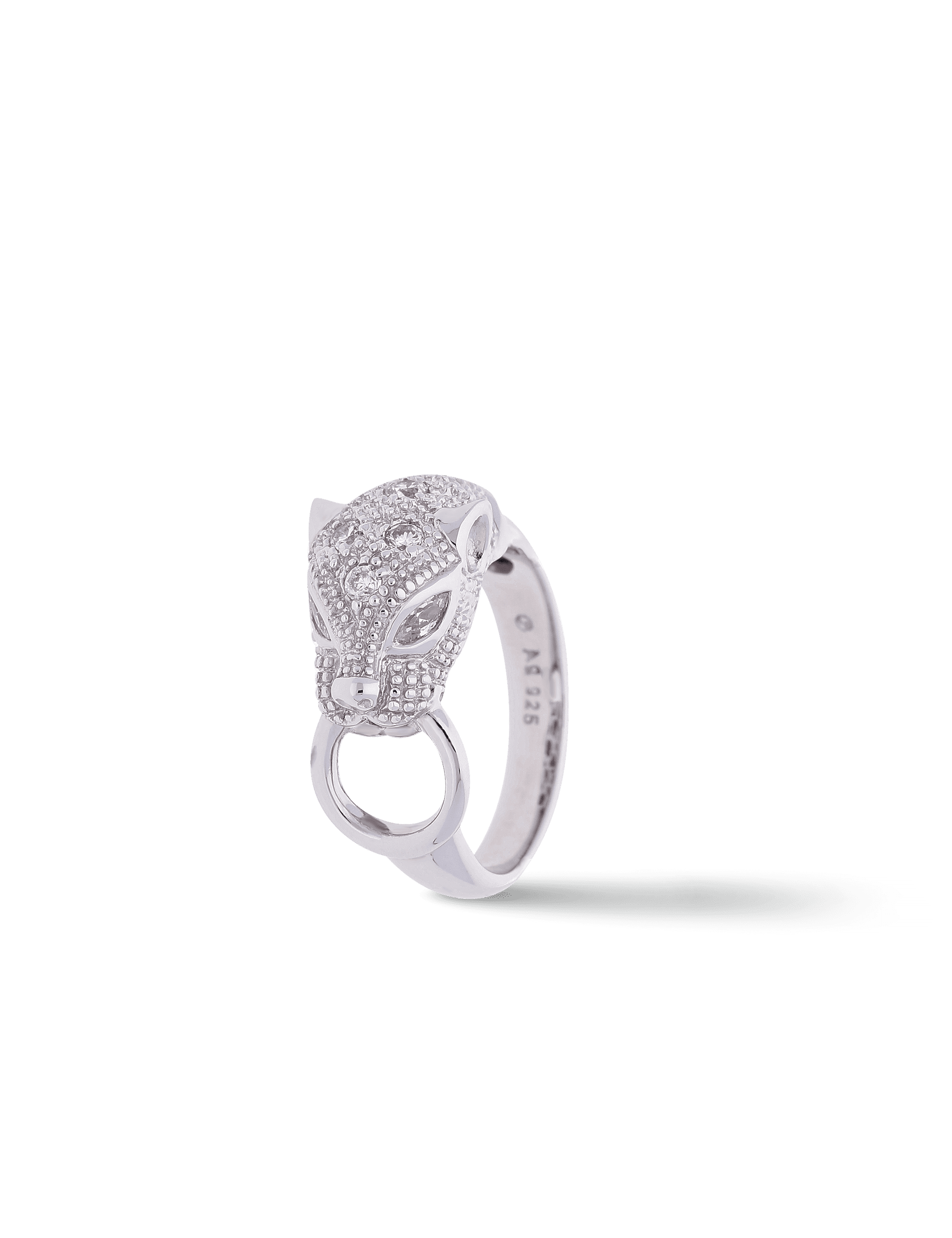 Ring Panther, 925/- Silber mit Zirkonia