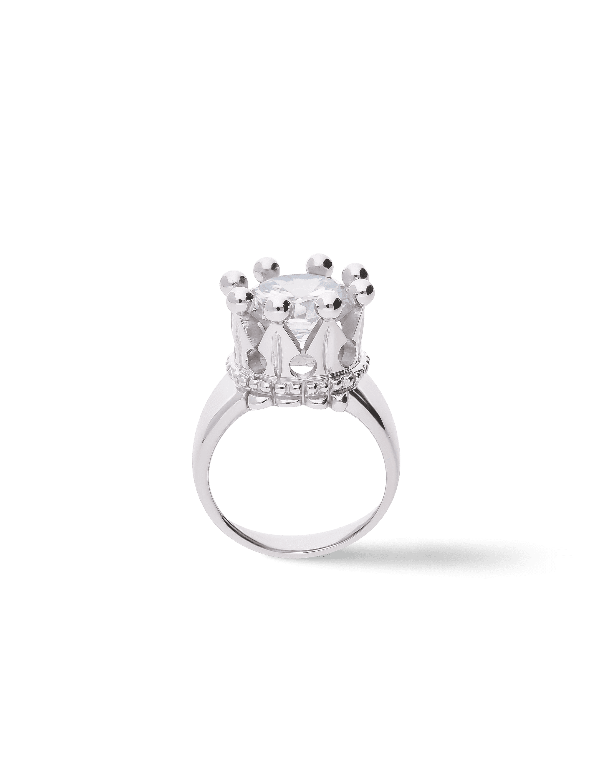 Ring Krone, 925/- Silber mit Zirkonia