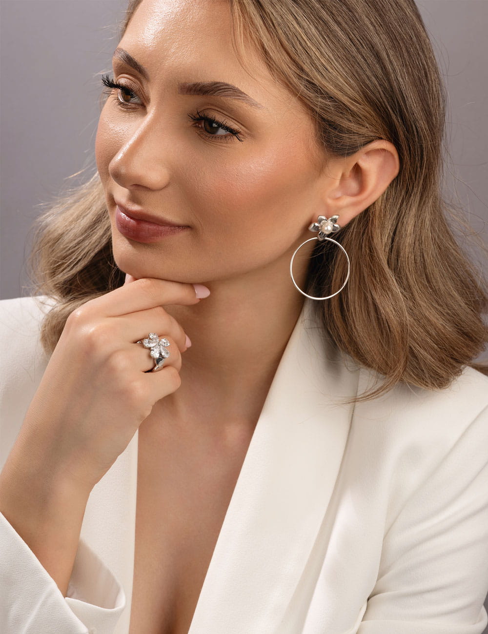 Ring "Blume" 925/- Silber